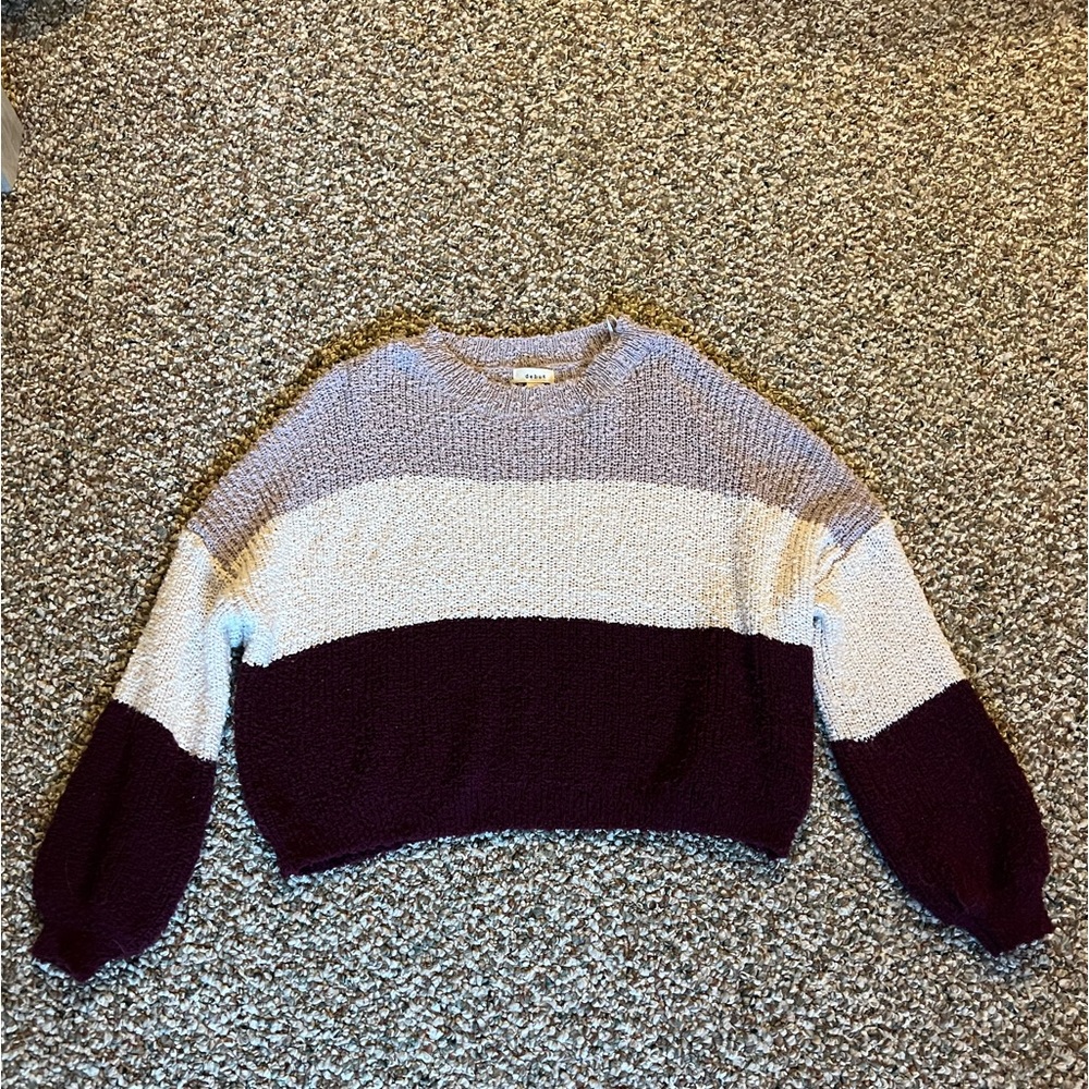 TRI-COLORED SWEATER